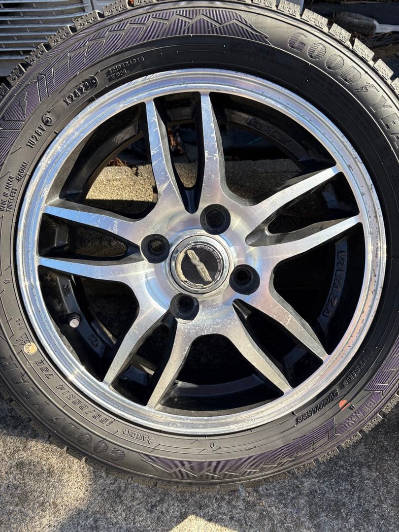 ramrod2　ＧＹ　スタッドレスアルミセット　155/65R14 ２本②