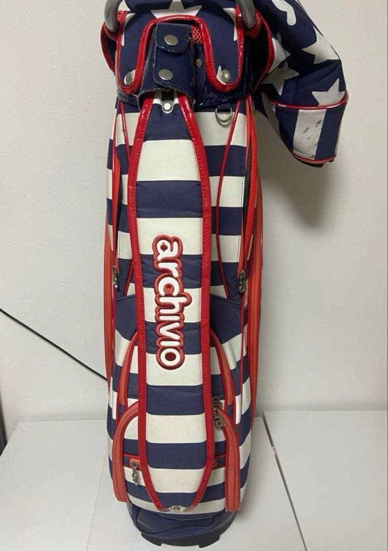 ARCHIVIO アルチビオゴルフ キャディーバッグ 星条旗 トリコロール