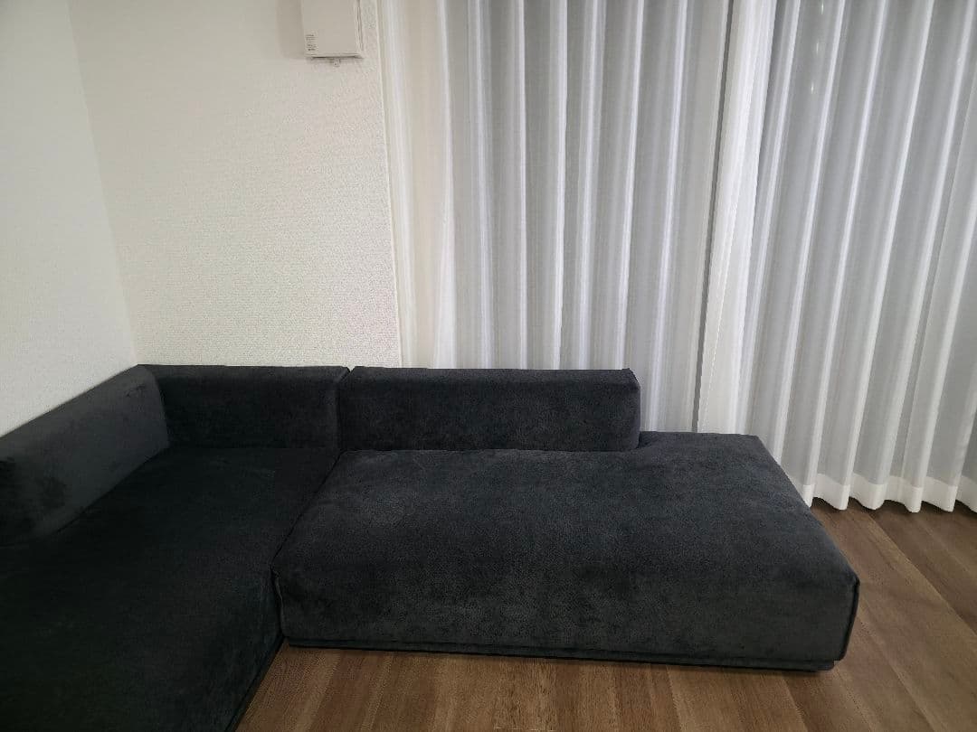 Francfranc メーネ ソファ L ダークグレー (注:セット購入必須)