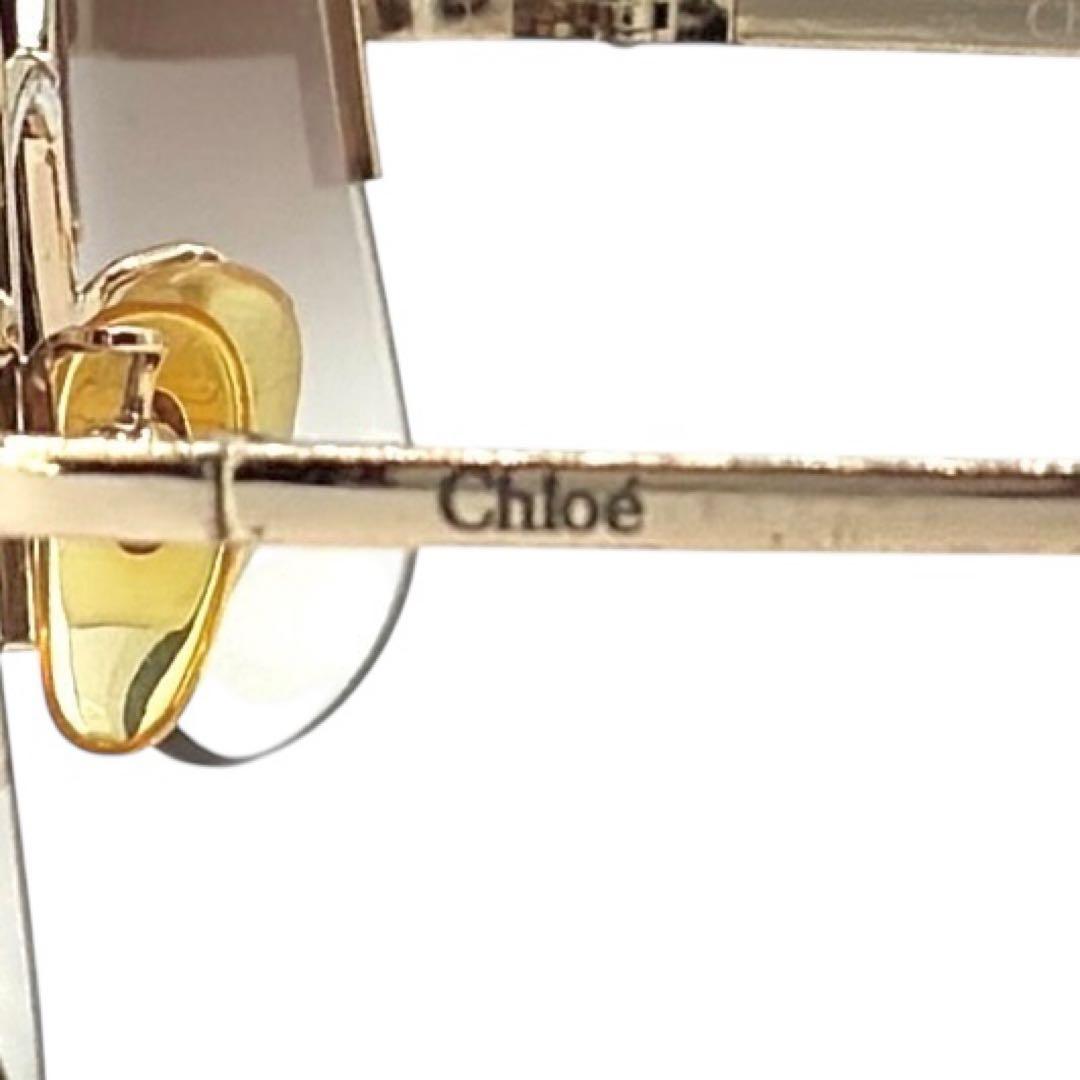 【良品】Chloe クロエ　ティアドロップ　ハート　ラインストーン　サングラス