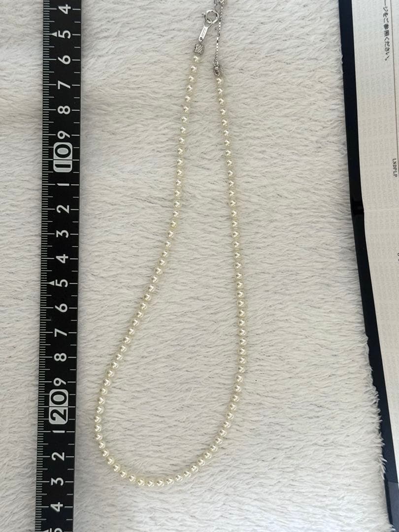 ゴ*️様 美品最強テリアコヤベビーパールネックレス3.5-4mmオーロラロゼシル