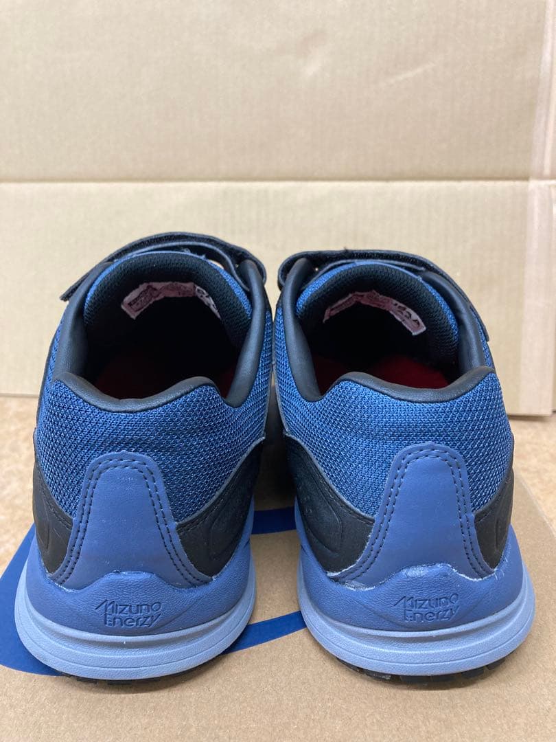 Mizuno 安全靴 ベルクロ ブラック/ブルー