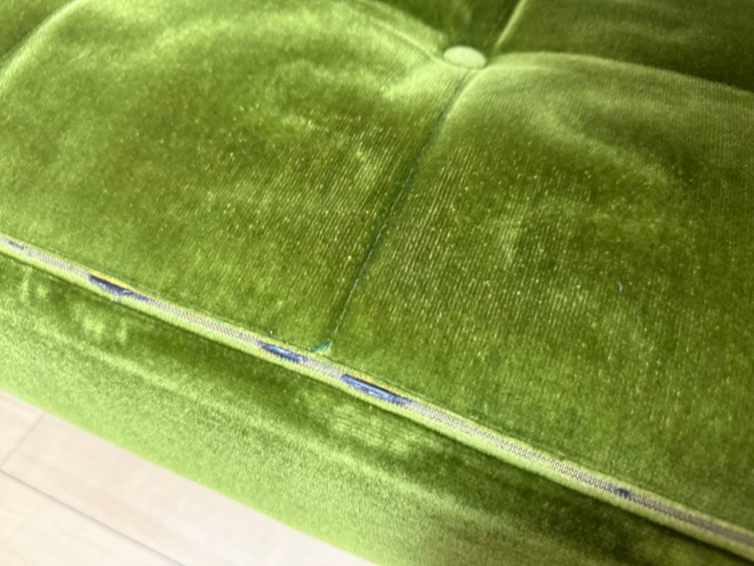 カリモク60 Kチェア2シーター　モケットグリーン