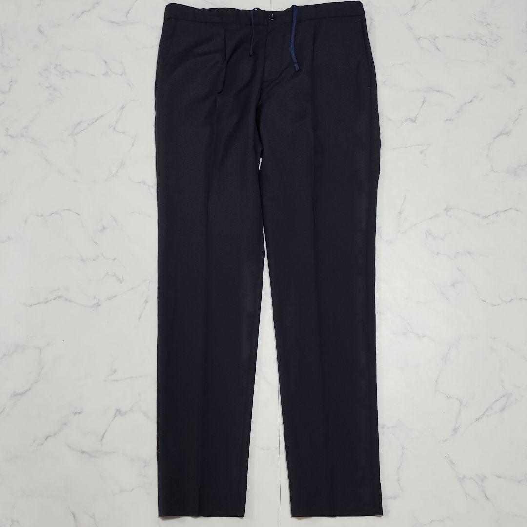 美品☆サイズ50　インコテックス　スラックス　スーパー100's　ドローコード