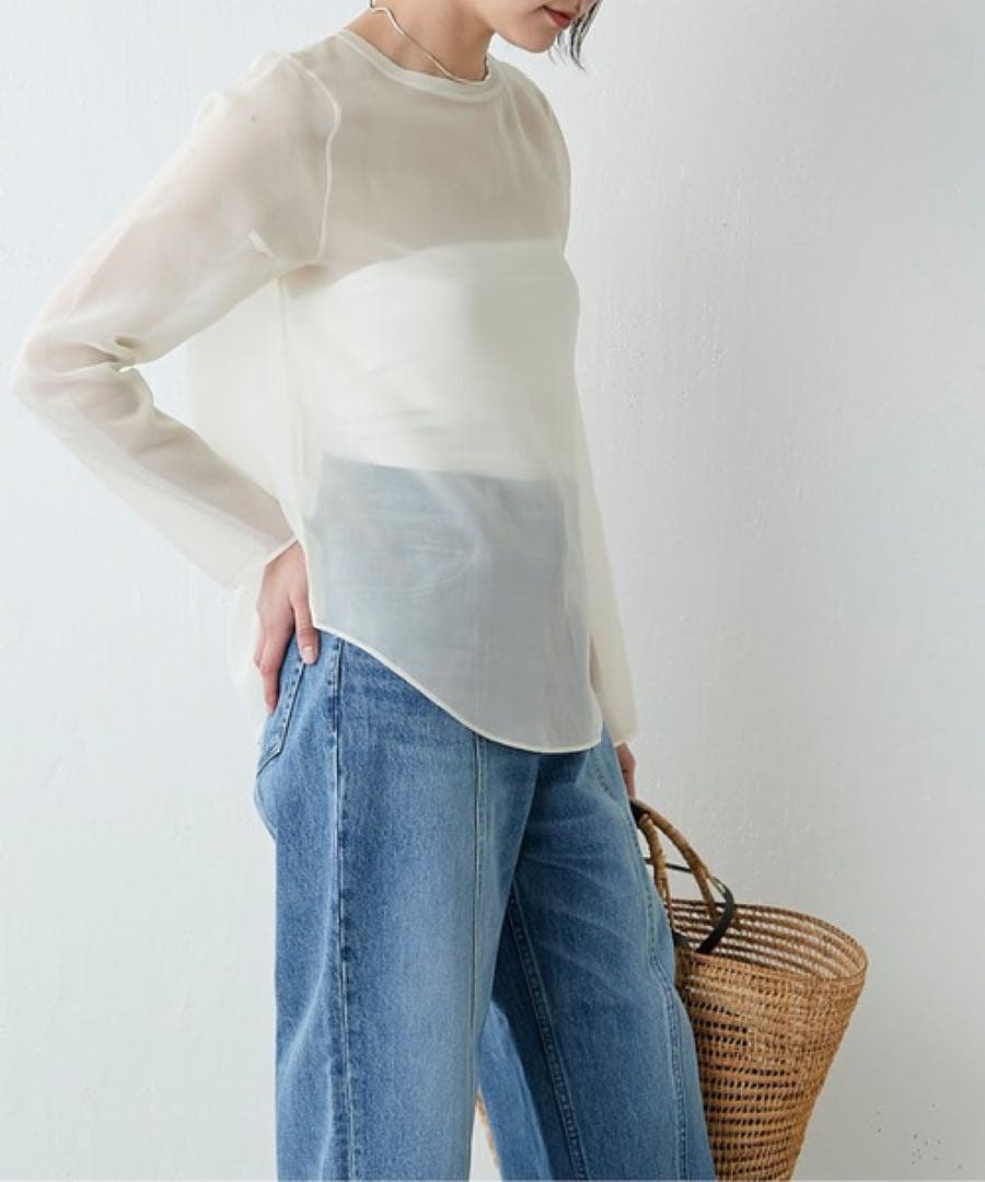 キュプラシースルーブラウス　drawing numbers ガリャルダガランテ