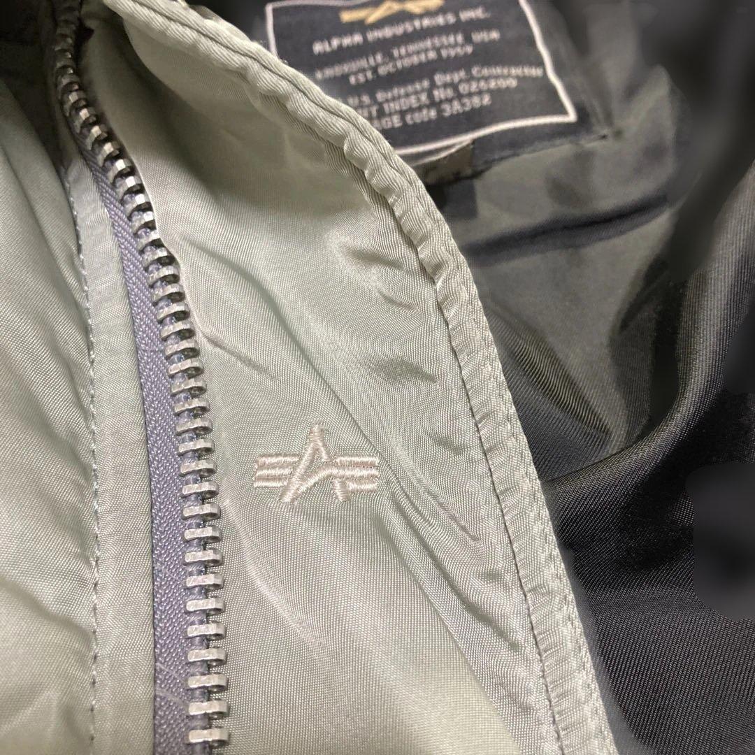 【激レア色/極美品】ALPHA USA製 N3-B グレー XL相当 IDEAL