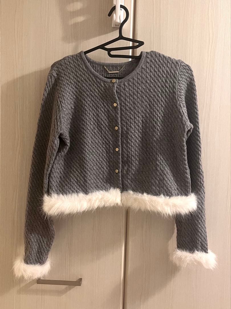 Y*u様 CELFORD ケーブルニットファーカーデ 24AW 美品
