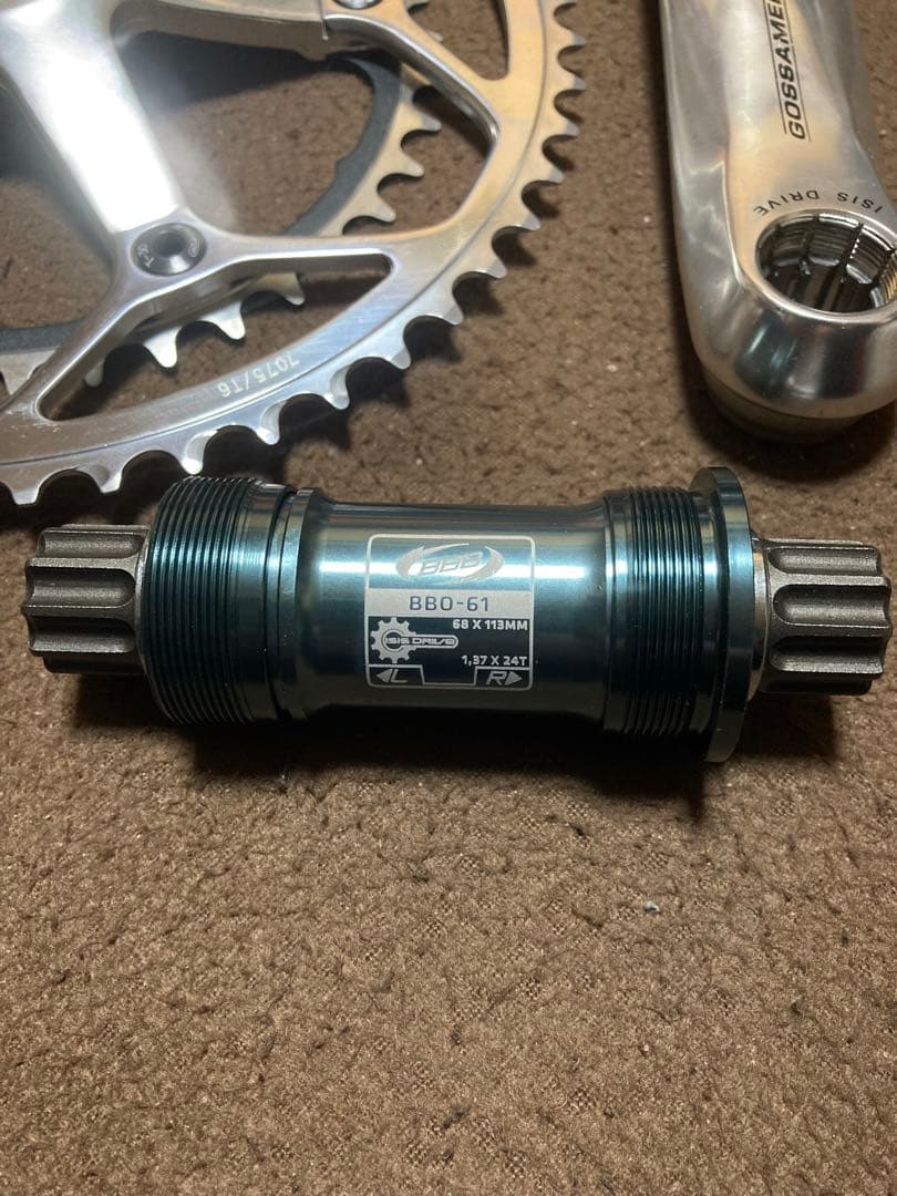 新古品ミニベロに最適！クランク&BBフルセットFSA 53/39T 170mm長