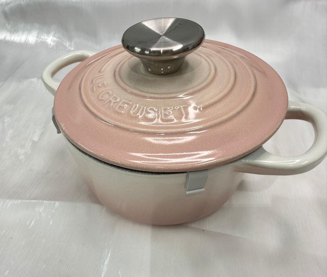 【希少】ル・クルーゼ ココットロンド 14cm ピンク 箱付