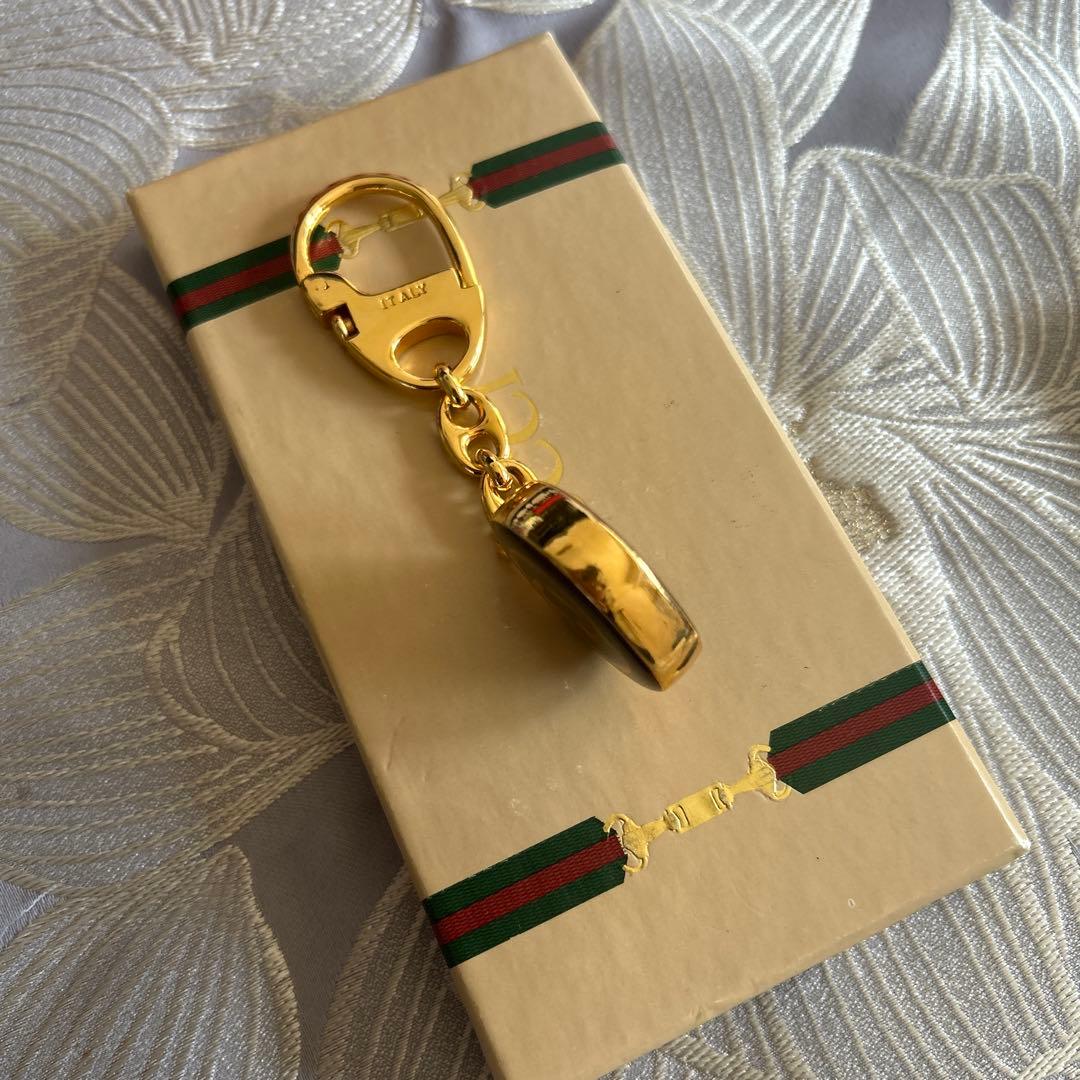 未使用訳あり GUCCI グッチ インターロッキングＷＧ キーリング