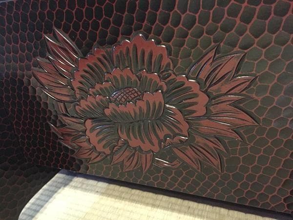 Y【中古】 鎌倉彫 　全身鏡 　鏡　高級姿見 ミラー　スタンドミラー