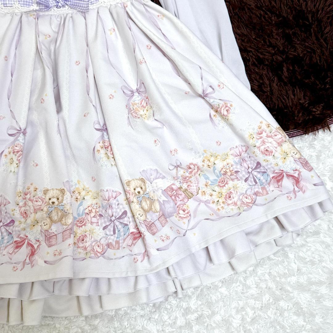 希少✨ LIZ LISA リズリサ クマ ラッピング フラワー ワンピース 熊