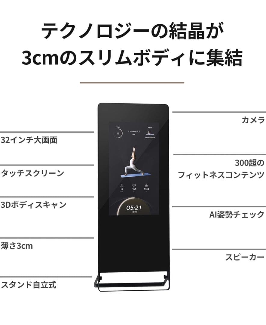 【送料込み価格/美品】ミラーフィット　mirror fit