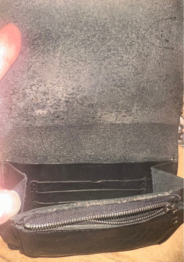 BACKLASH ブラックレザー ウォレットチェーン