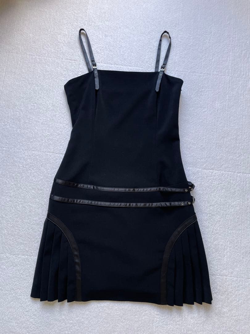 超レアVERSACE JEANS COUTURE 2000s プリーツミニドレス