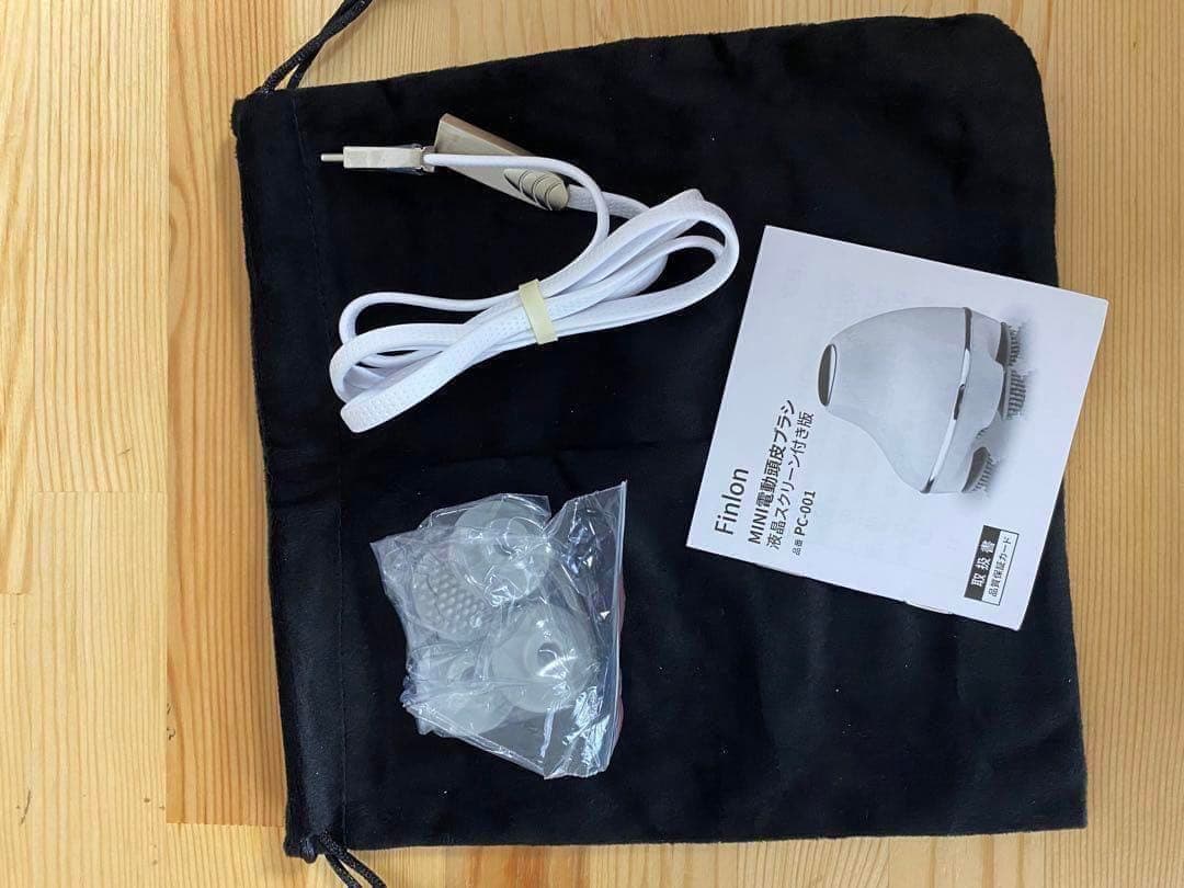 電動頭皮ブラシ 2セットアタッチメント ヘッドフェイス両用