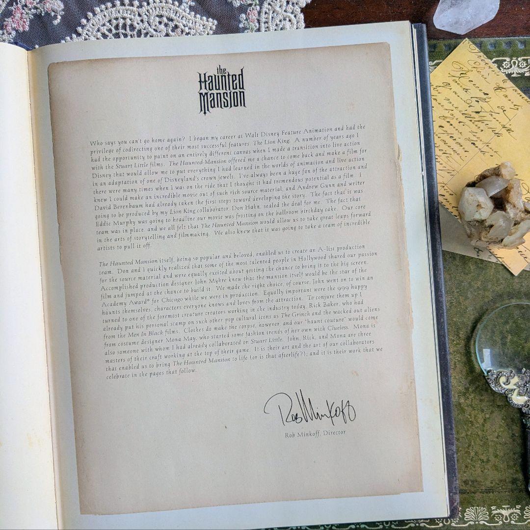 ディズニーファン必見！まるでホーンテッドマンションの扉を開けたような♪　古書洋書