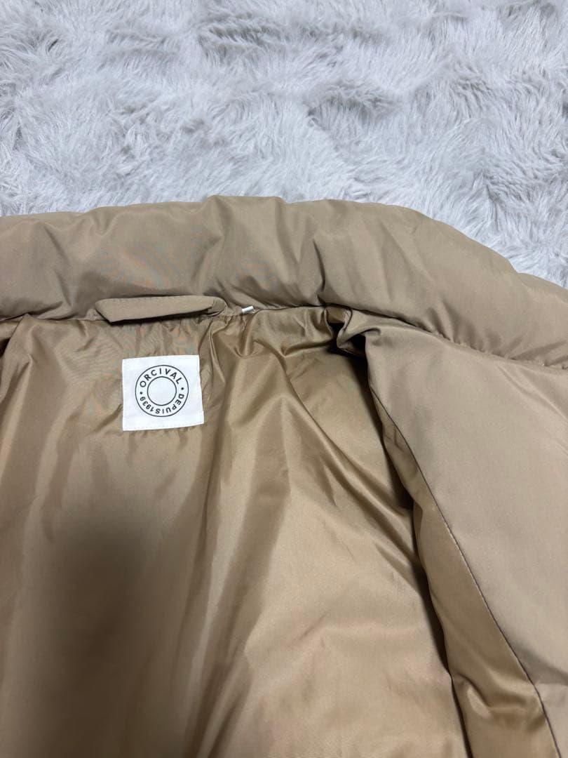 ORCIVAL オーシバル 3DeFX中綿スタンドカラーブルゾン　ベージュ