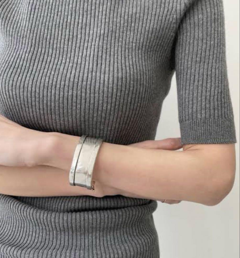 Maria rudman シルバーバングル　幅22㍉