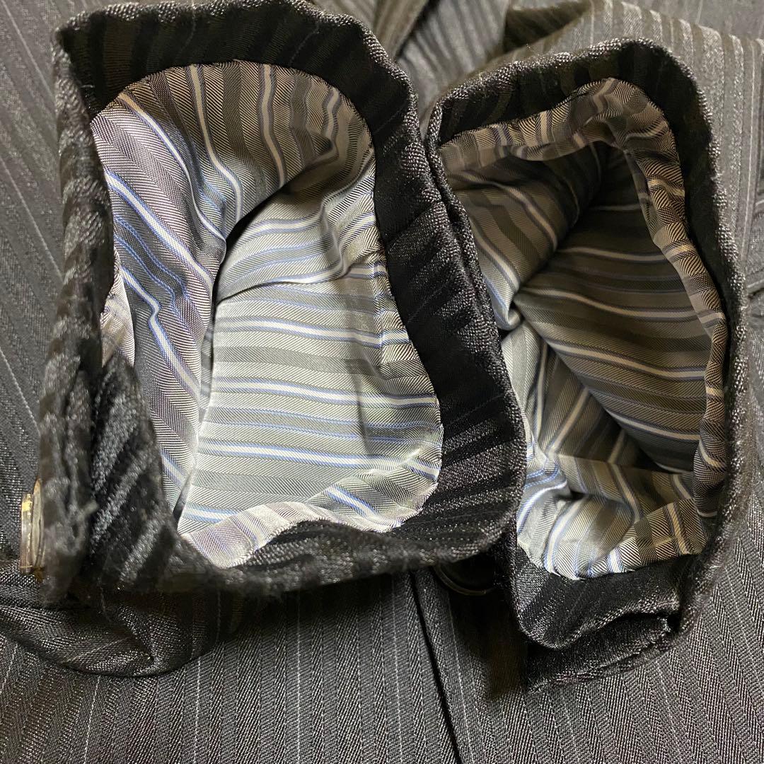 【美品✨】MEN’S TENORAS セットアップ スーツ 3ピース 黒 LL