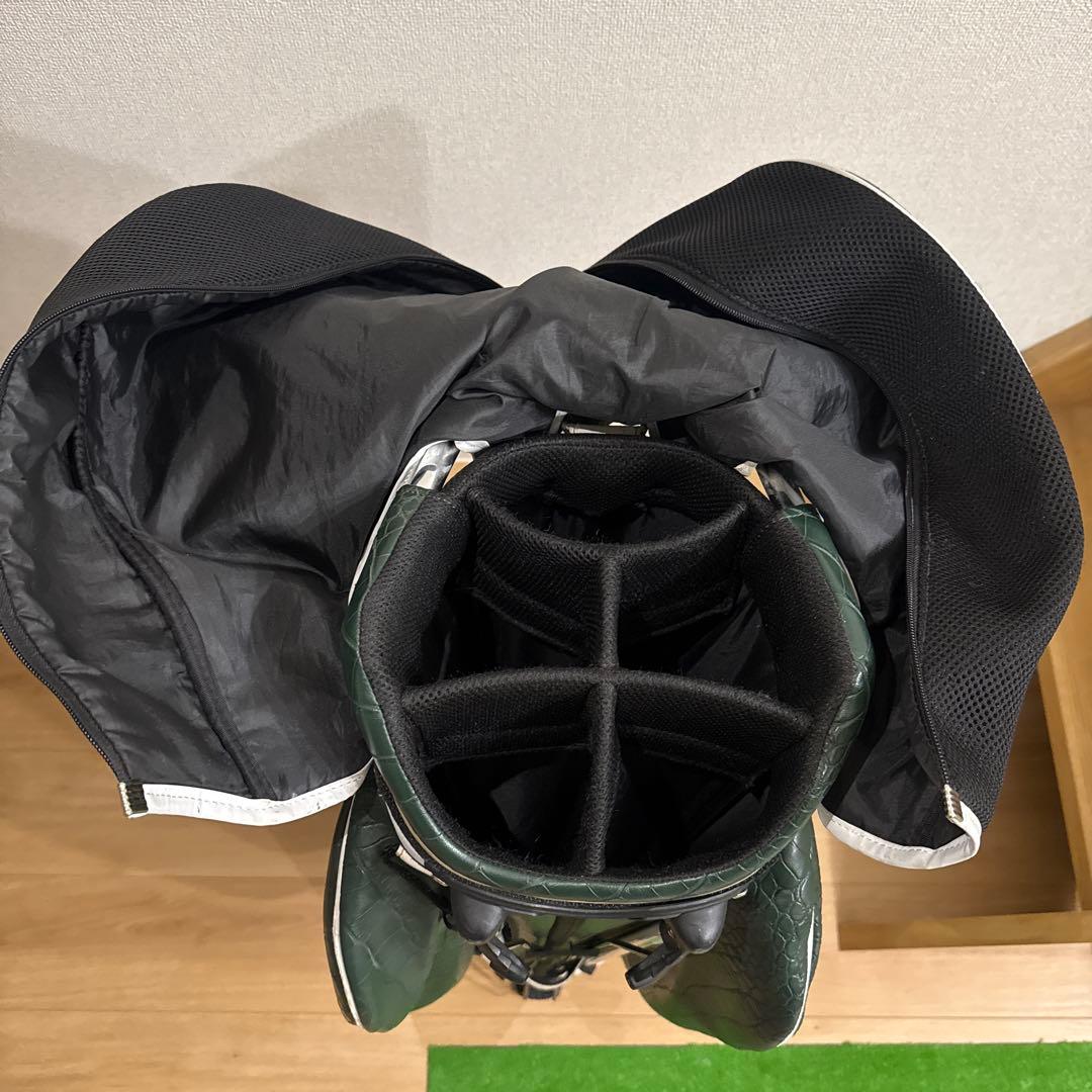 elite grips 限定ツアーモデルキャディバッグ 緑/白 日本国旗