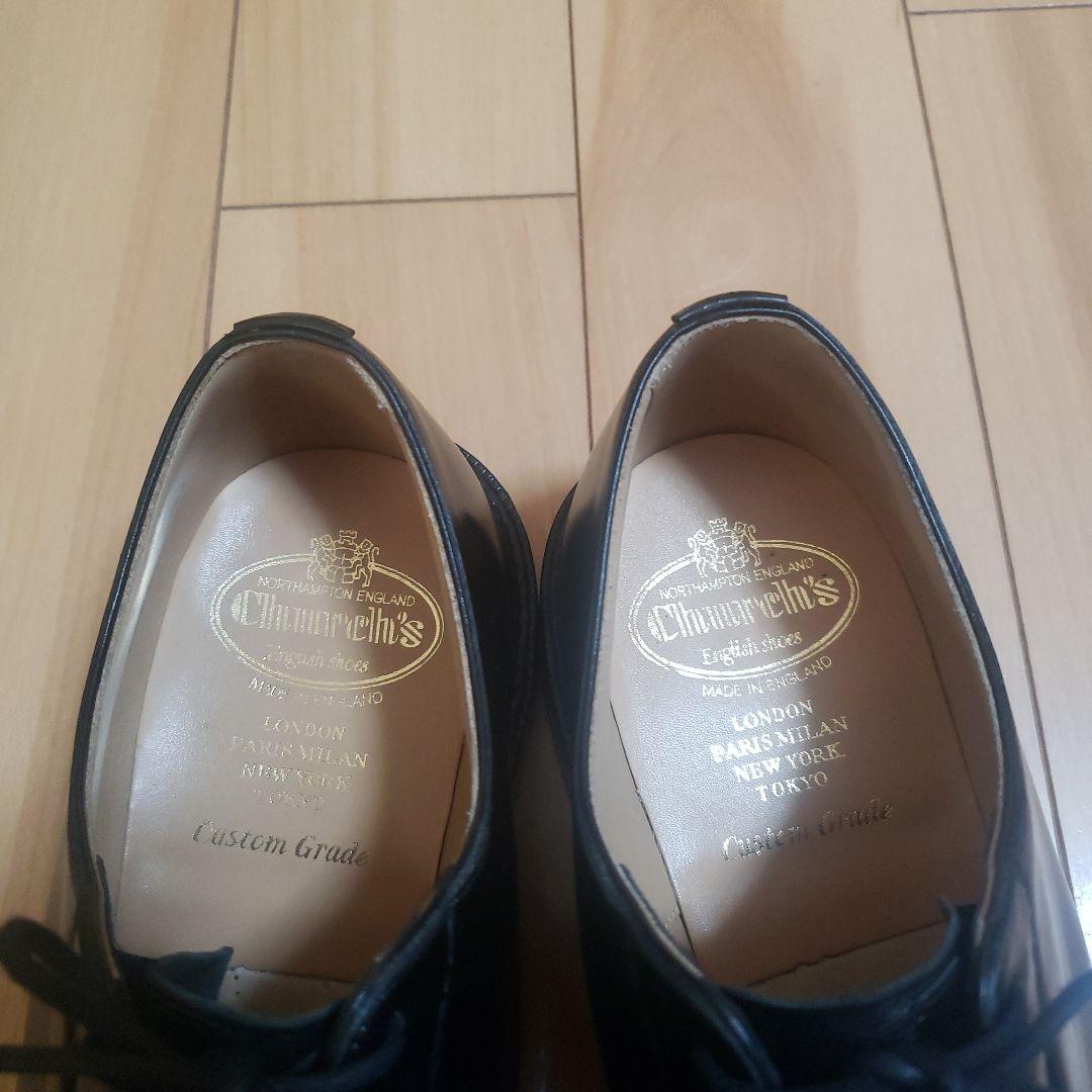 極美品　Church's チャーチ シャノン ポリッシュドバインダー　UK8.0