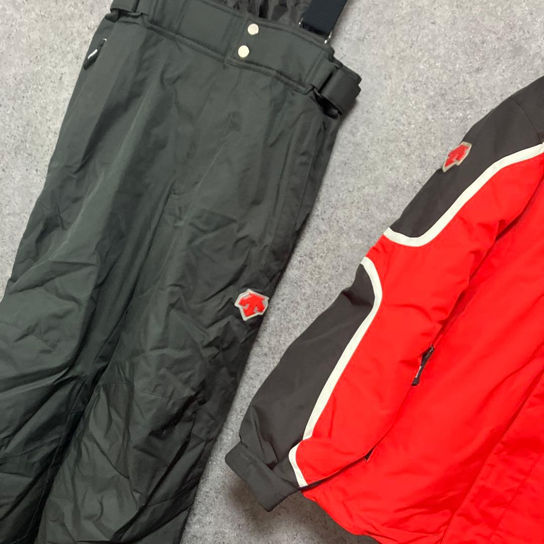 DESCENTE スキー　ウェア　セットアップ　メンズL 赤