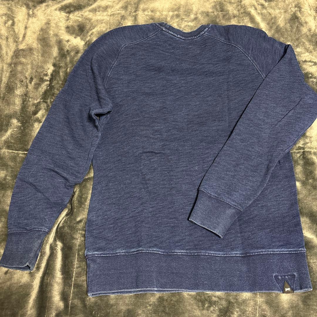 【DENHAM】 ネイビー クルーネック トレーナー