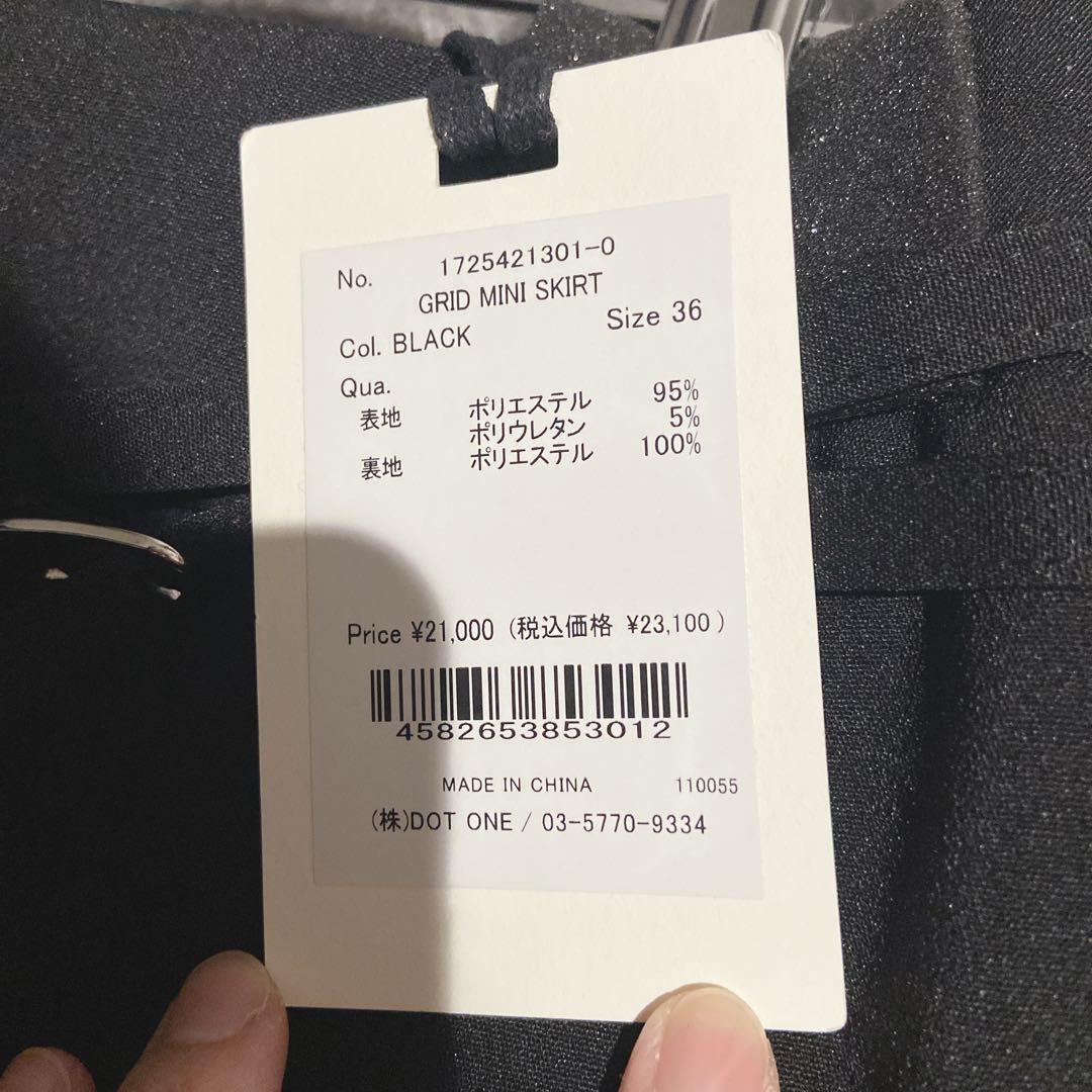 JOSEMOON GRID MINI SKIRT/グリッドミニスカート