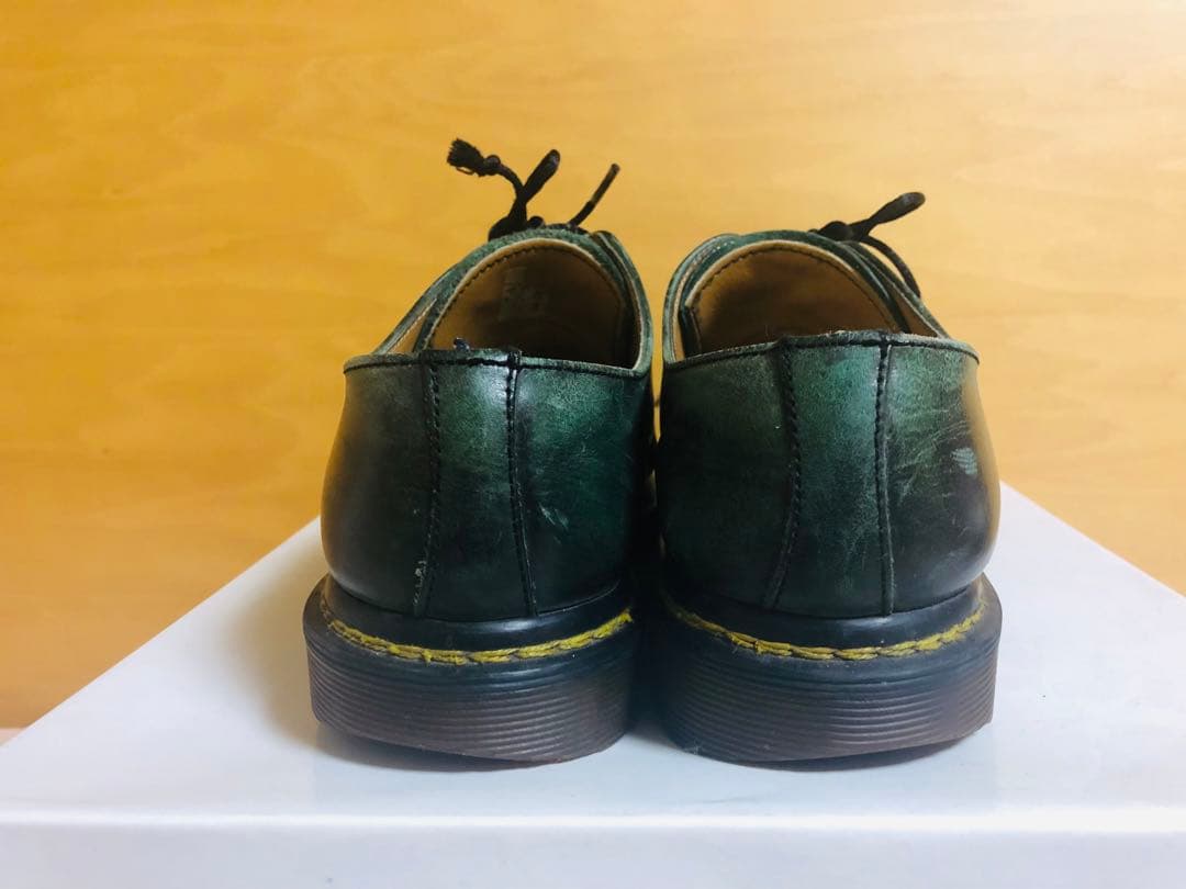 ドクターマーチン　Dr.Martens 3ホール　緑　24 uk5 古着23.5