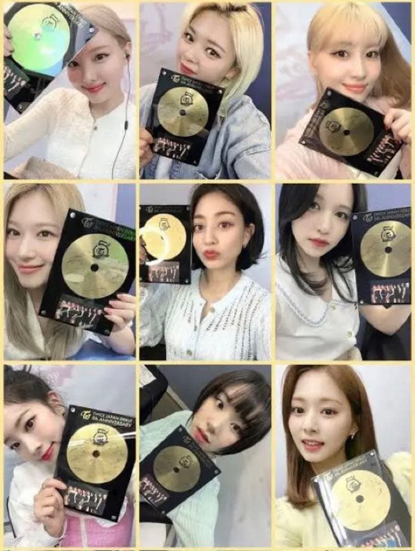 TWICE ゴールドディスク風 アクリルスタンド 555名限定