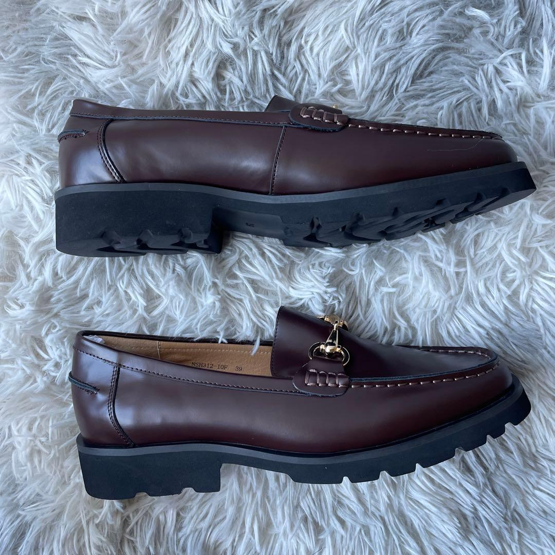 【未使用級】アルテサノス ビットローファー ブラウン系 39