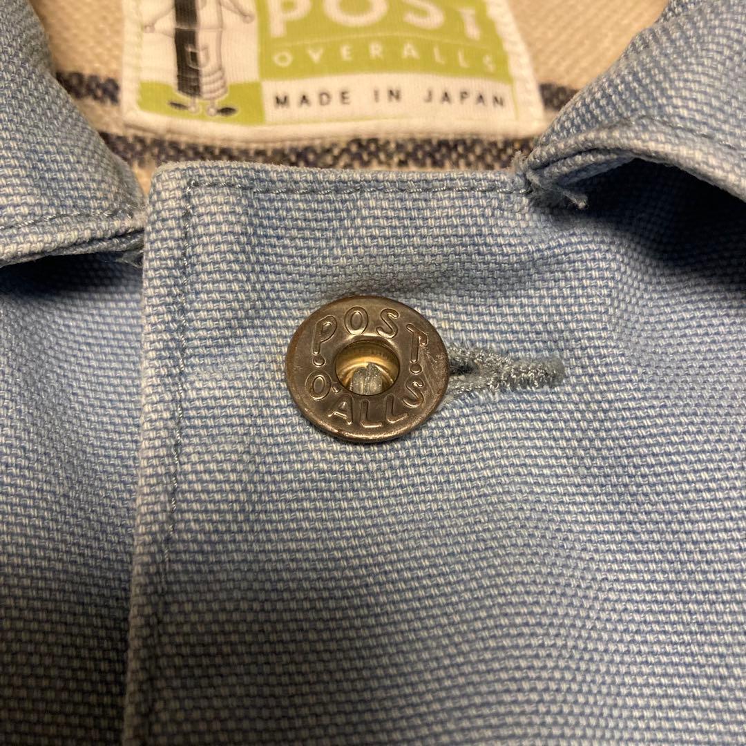 POST OVERALLS カバーオールジャケット ライトブルー