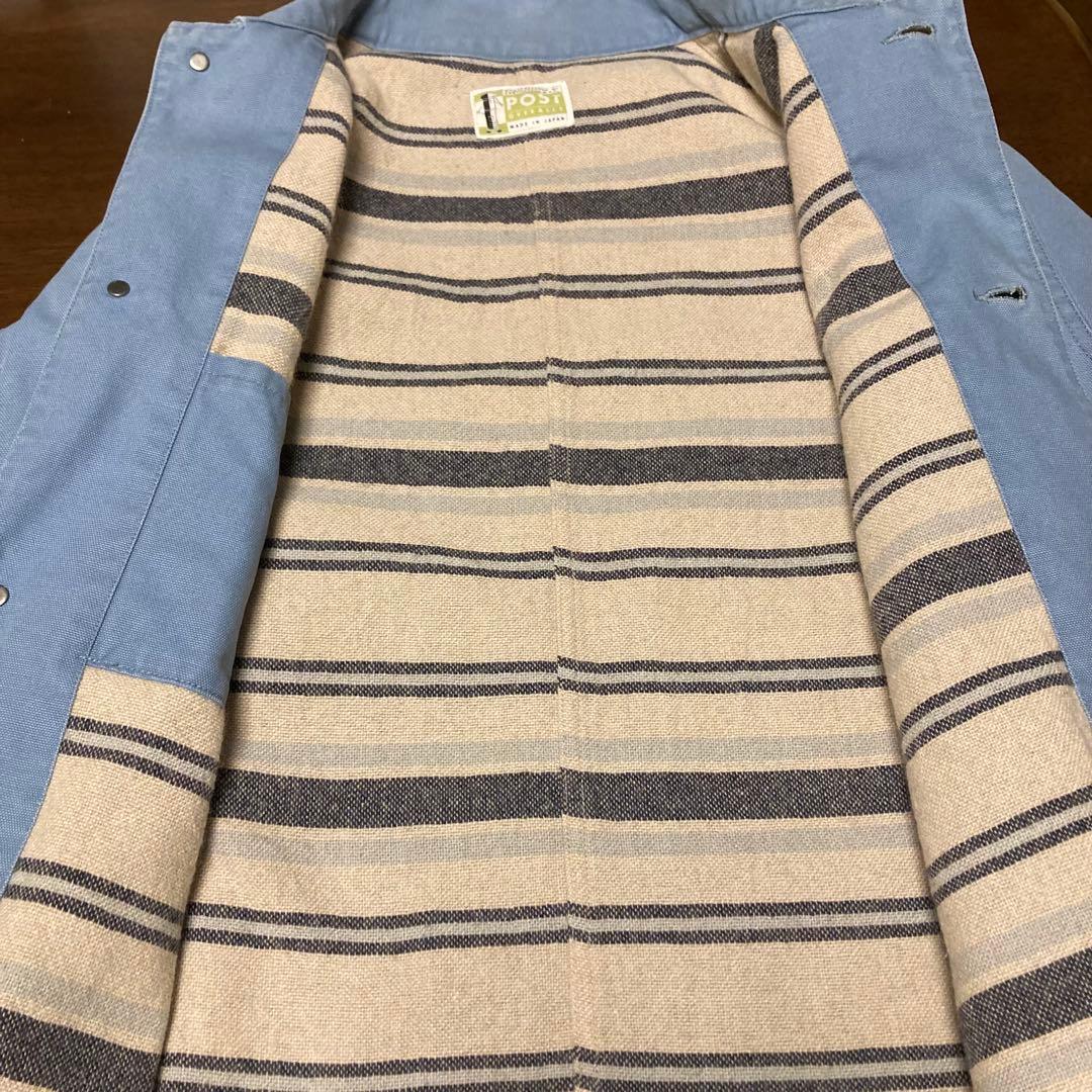 POST OVERALLS カバーオールジャケット ライトブルー