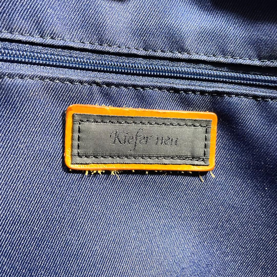 定番❗️キーファーノイ ブリーフケース ネイビー 2way A4 イタリアンレザー