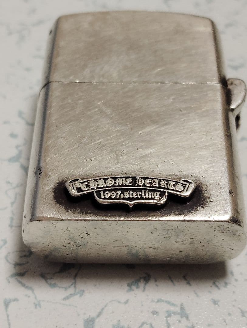 marublow クロスモチーフジッポオイルライター、スターリングシルバー