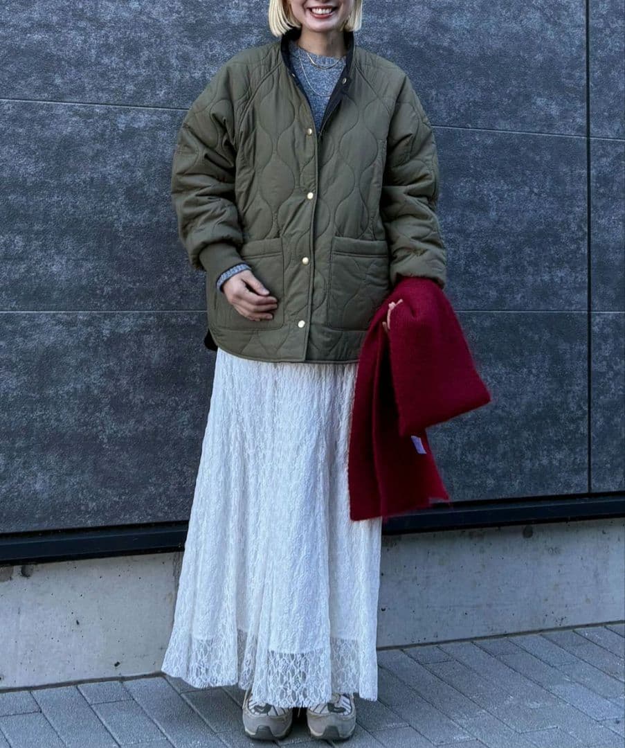 新品♪B.C STOCK ウォッシャブル / キルティングリバーシブルブルゾン