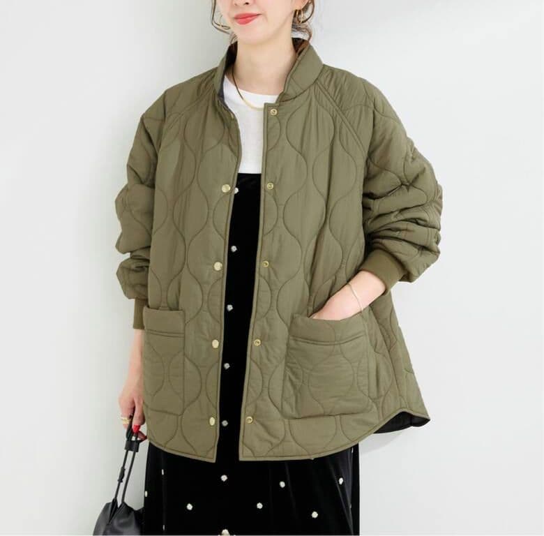 新品♪B.C STOCK ウォッシャブル / キルティングリバーシブルブルゾン