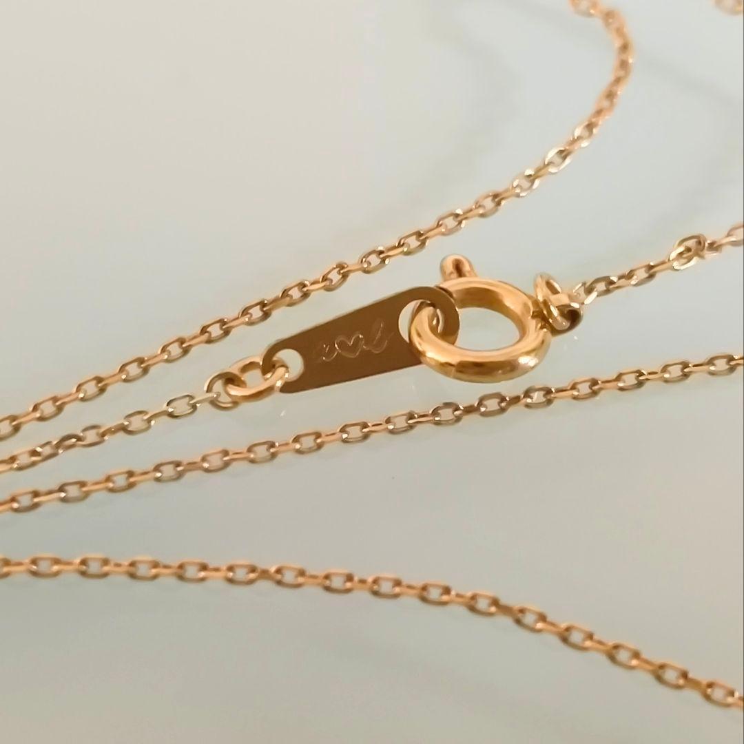 AHKAH　K18 YG　ティランハート　レッド　赤　ネックレス　アーカーブラン