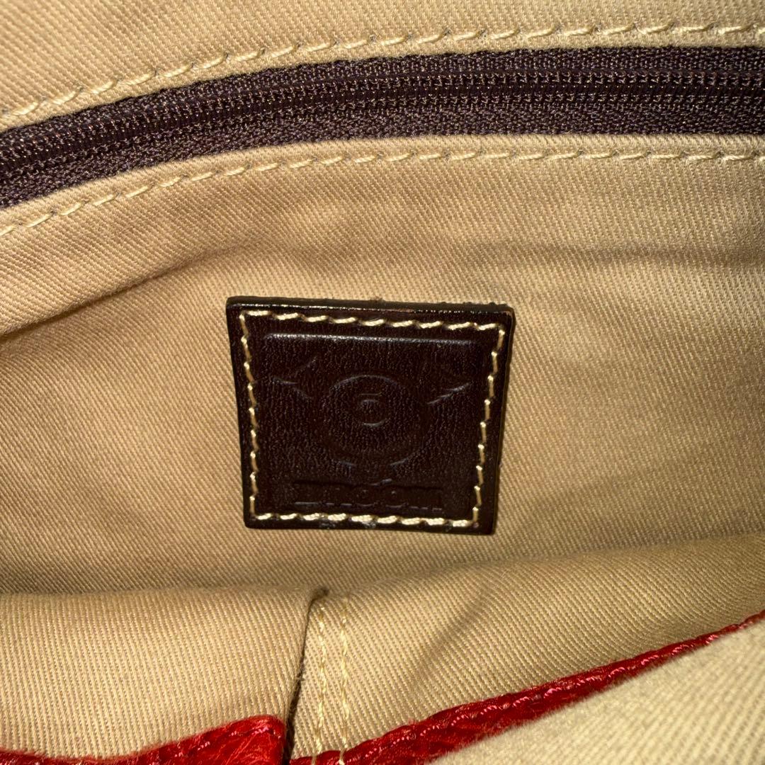 BROOM ブルーム がま口 ショルダーバッグ 大玉 革