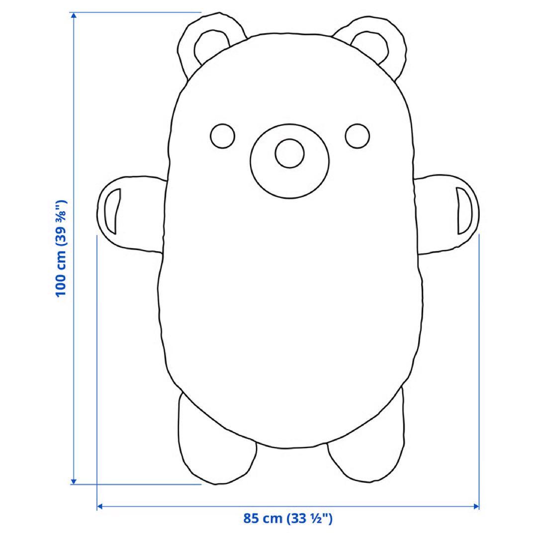IKEA イケア　グレイシモイス　ぬいぐるみ　くまさん　体長100 cm