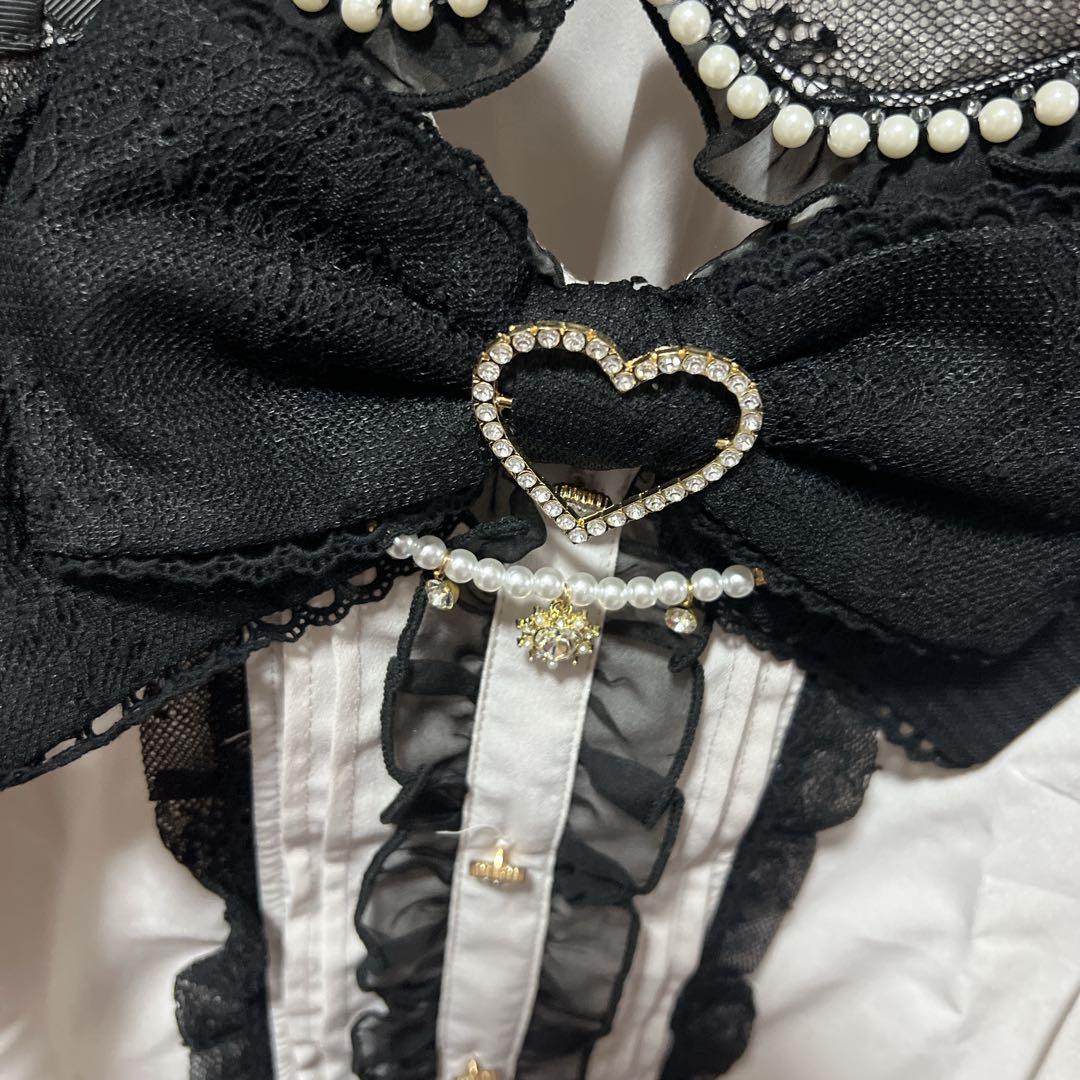 本日限定値下げ！BIGリボンオープンショルダーブラウス