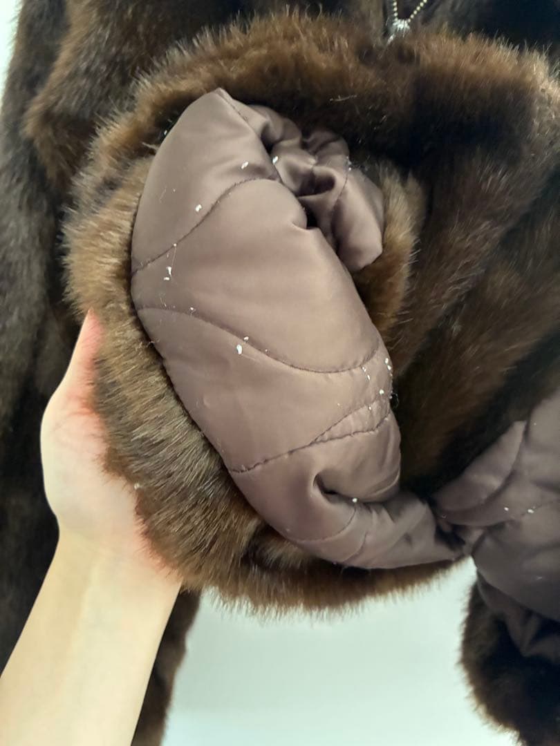 LEINWÄNDE ブラウンファーコート