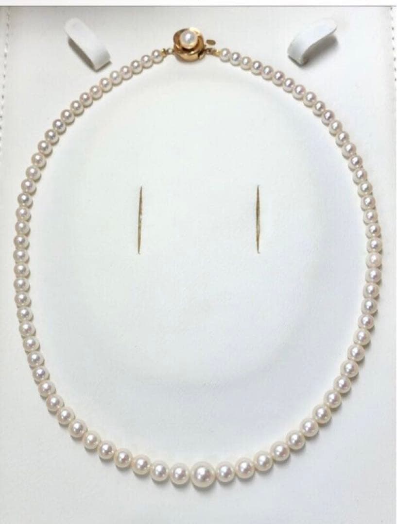 k18 アコヤ真珠　ネックレス　鑑別書付