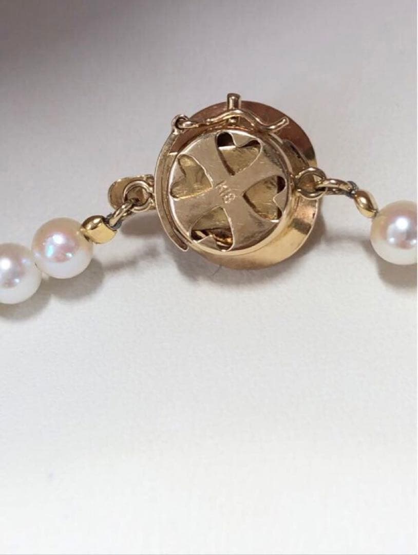 k18 アコヤ真珠　ネックレス　鑑別書付