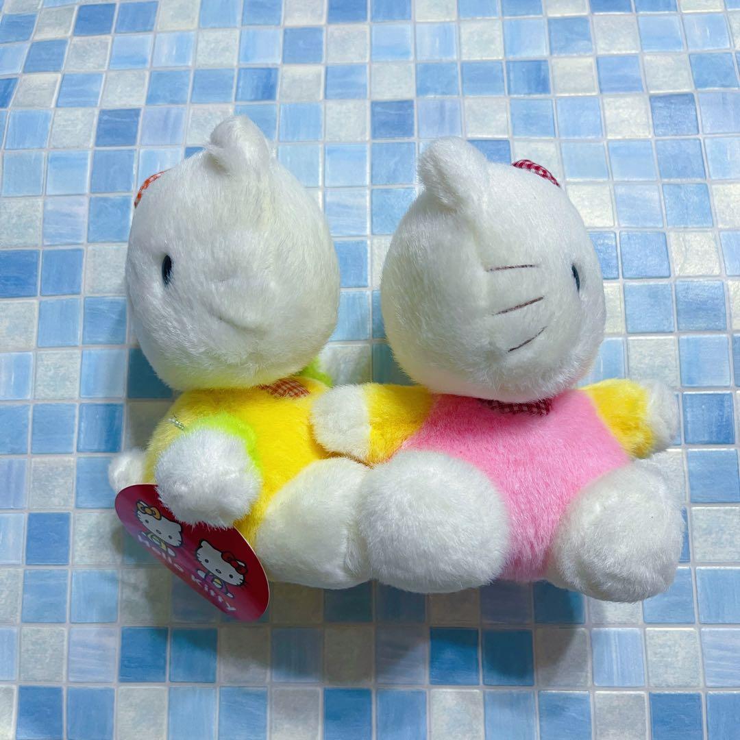 サンリオ　ハローキティ　仲良し　ミミィとハローキティ　 首が動く　ペアぬいぐるみ
