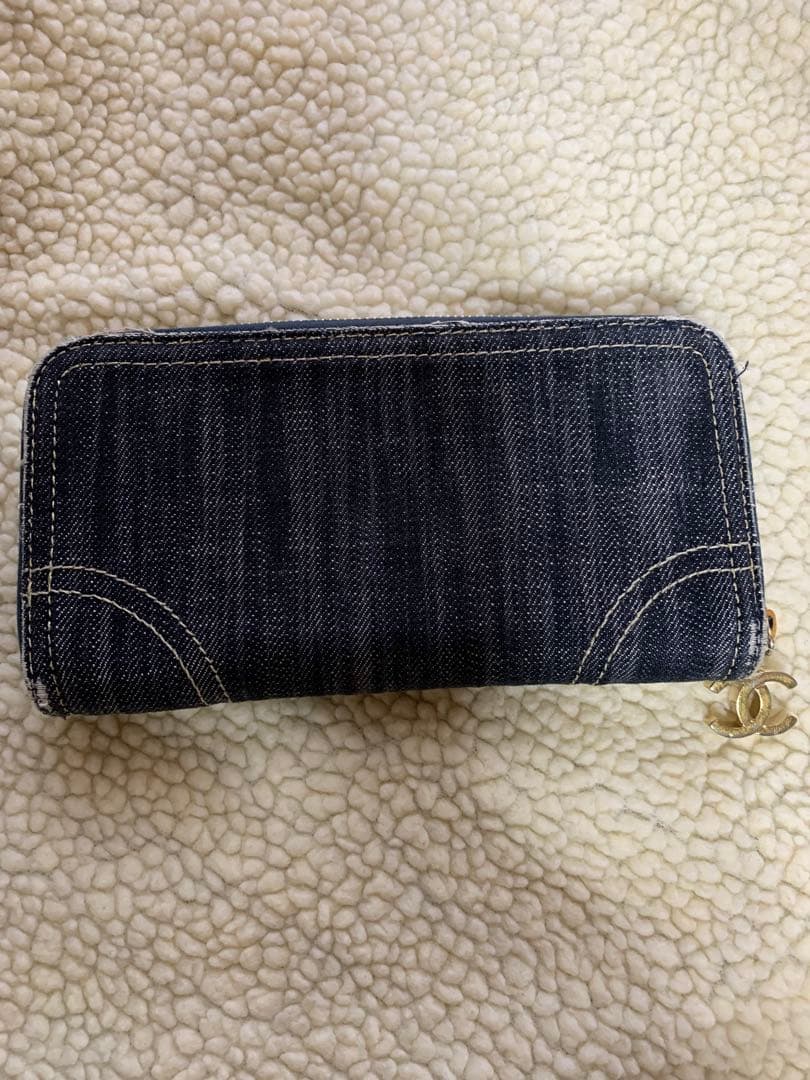 CHANEL デニム長財布