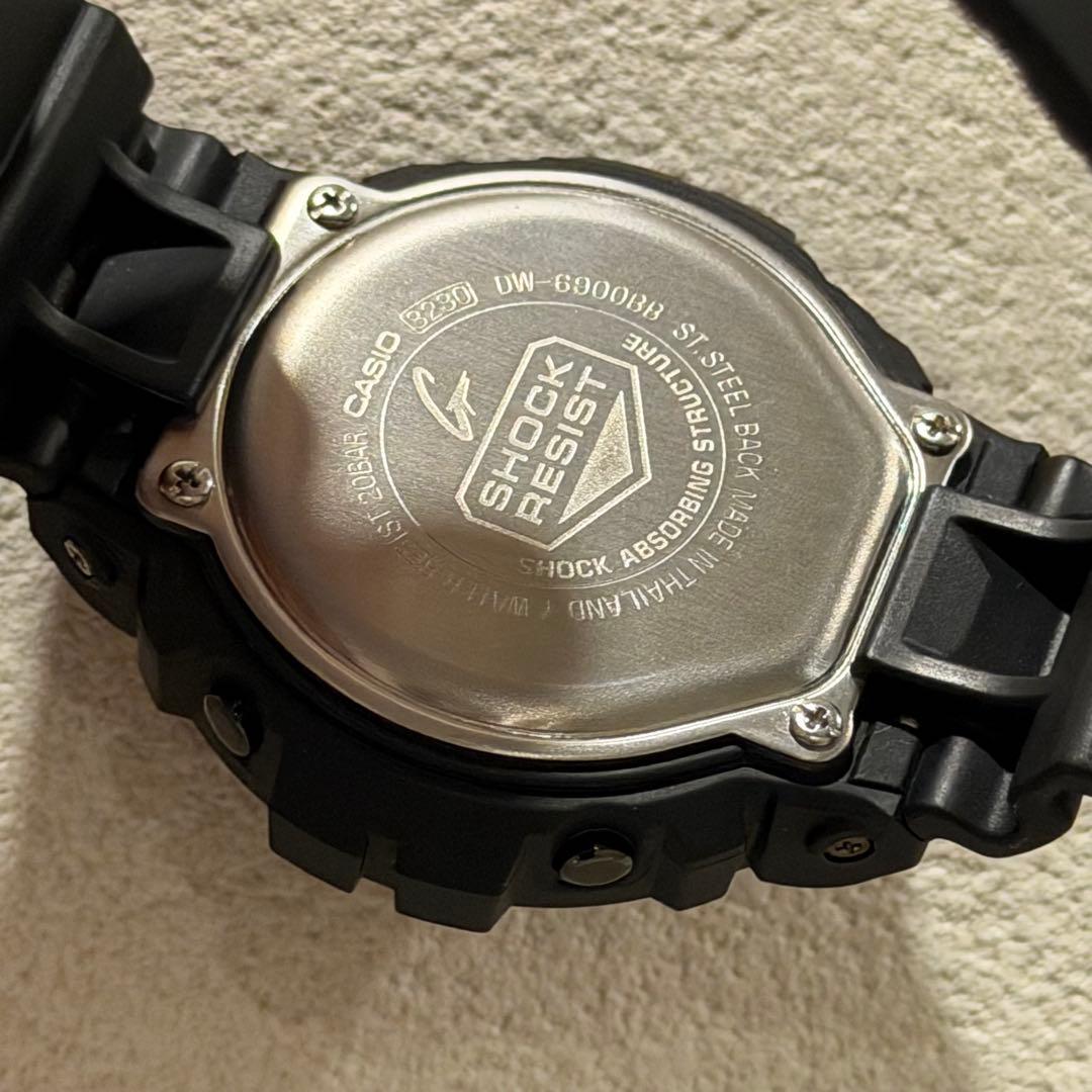 【美品】G-SHOCK DW-6900-BB CASIO 6900BB