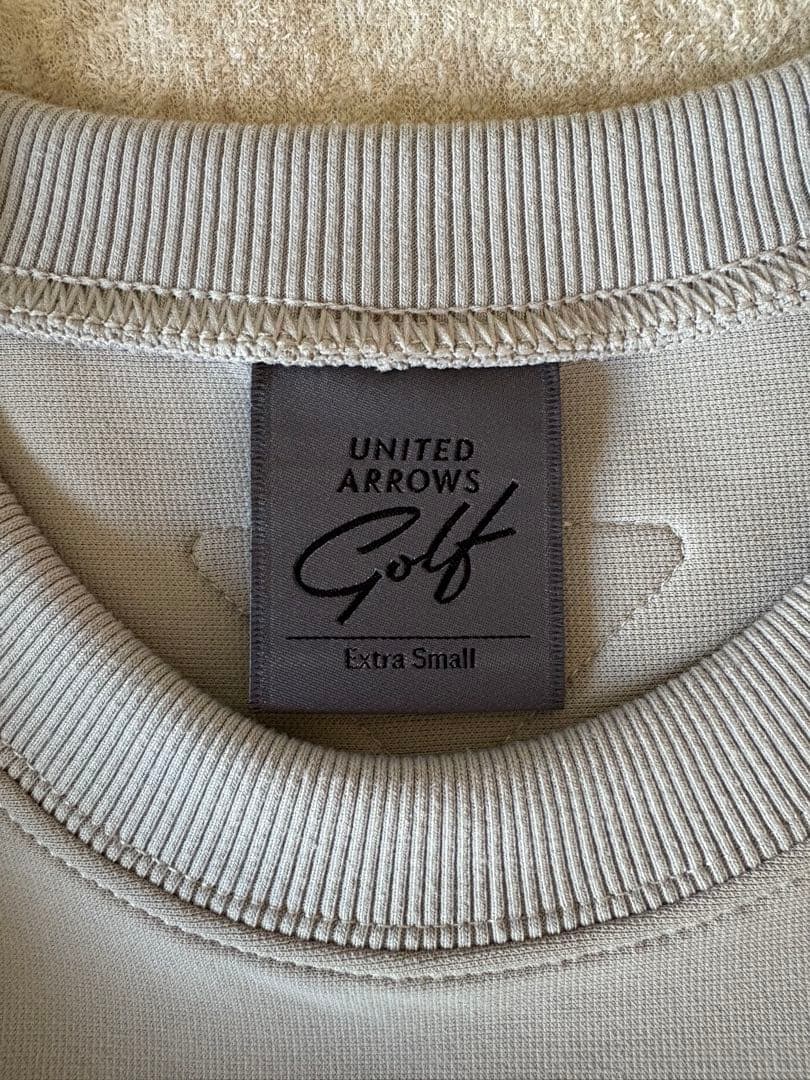 ユナイテッドアローズゴルフ　クルーネック　トレーナー　サックス　グレー　XS