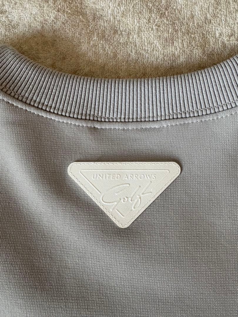 ユナイテッドアローズゴルフ　クルーネック　トレーナー　サックス　グレー　XS